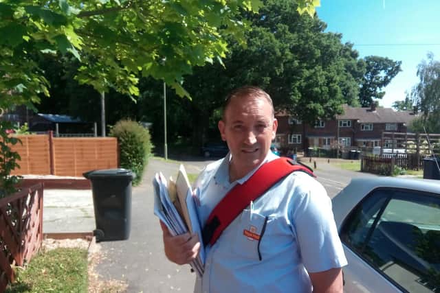 Postman Stephen Chamberlain described the incident as a 'real shock'
