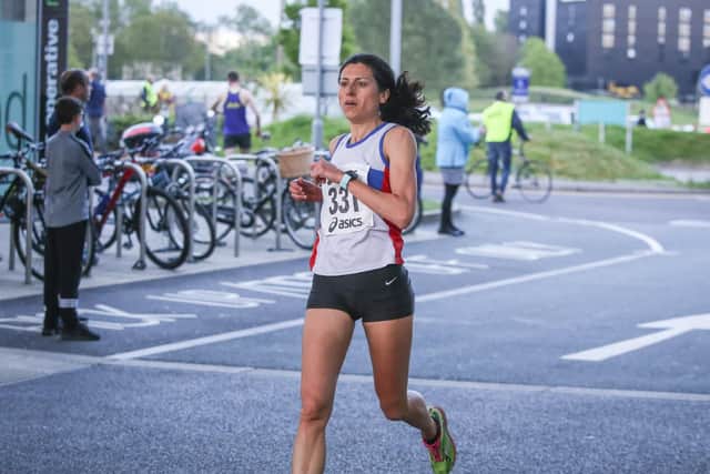 Emma Montiel is running very well. Picture: Habibur Rahman