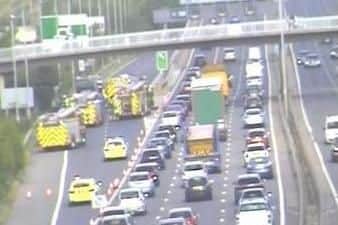 Heavy traffic on the A27. Picture: Highways England