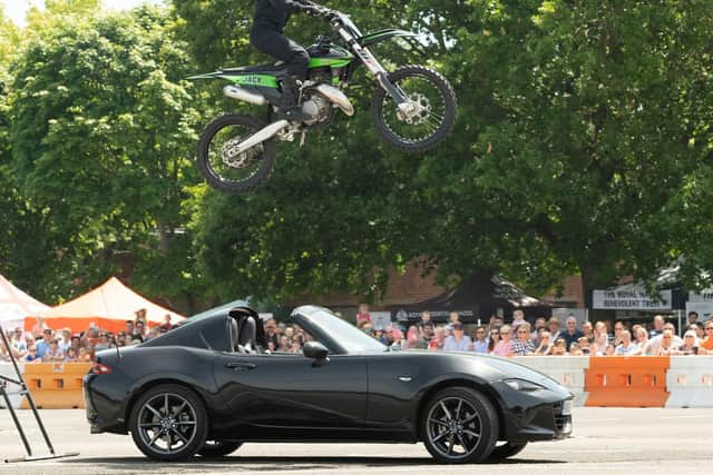 The Rockets motorcycle display team. Picture Credit: Keith Woodland