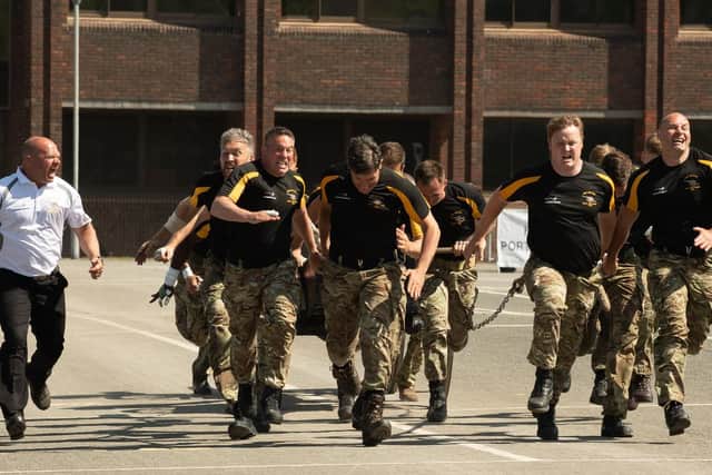 HMS Neptune race for home. Picture Credit: Keith Woodland