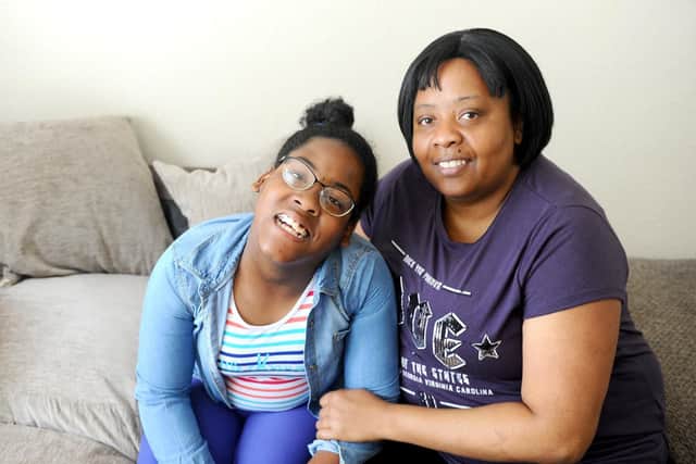 Jevonne with her mum Sherry.  Picture: Sarah Standing (300519-596)
