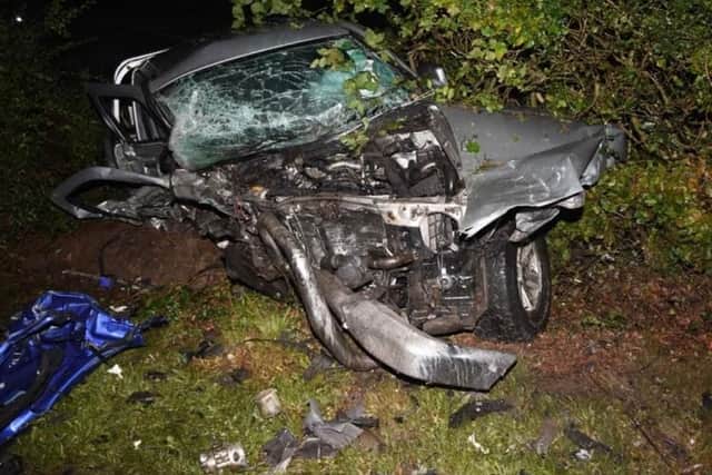 The speedo on Bosden was found stuck at 112mph immediately after the collision. Picture: Sussex Police