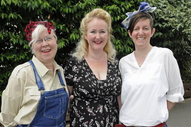 (l to r), Helen Merrel, Kathleen Hynes-Kelly, Ali Beechurst. Picture: Ian Hargreaves (040619-8)