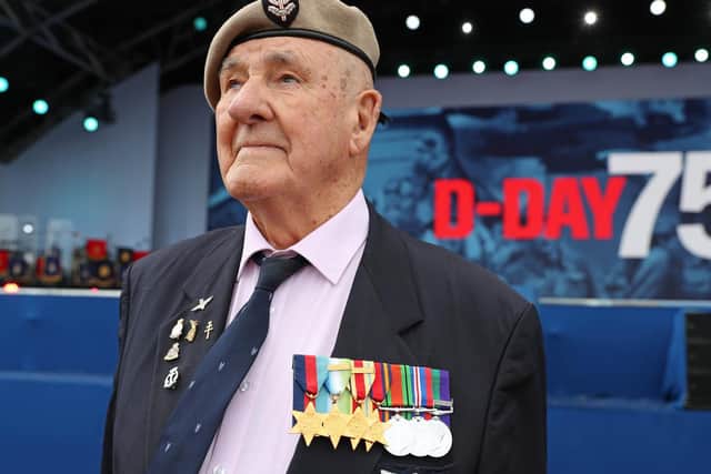 Veteran Bertie Billet attends the D-Day 75 commemorations