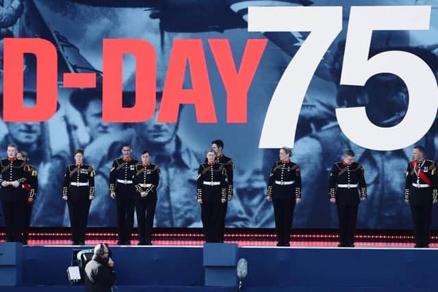 Royal Marines rehearse ahead of D-Day 75 ceremony.
