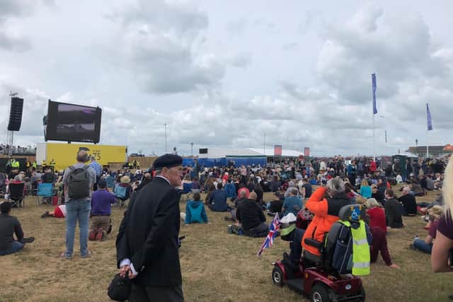 Crowds begin to build on Southsea Common in build up to D-Day anniversary