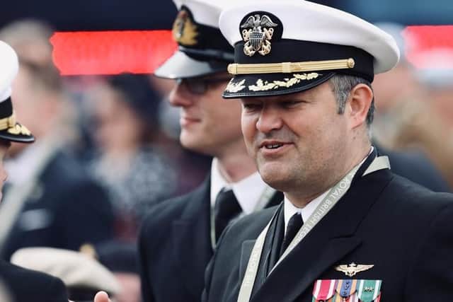 US naval officers in Southsea