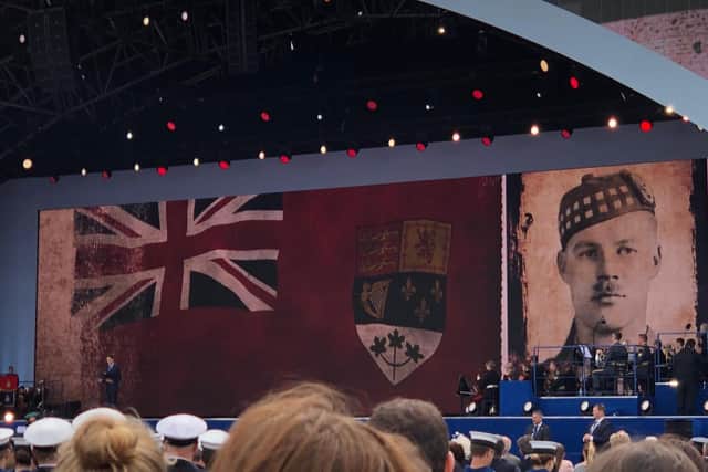 Canadian Prime Minister Justin Trudeau during D-Day ceremony