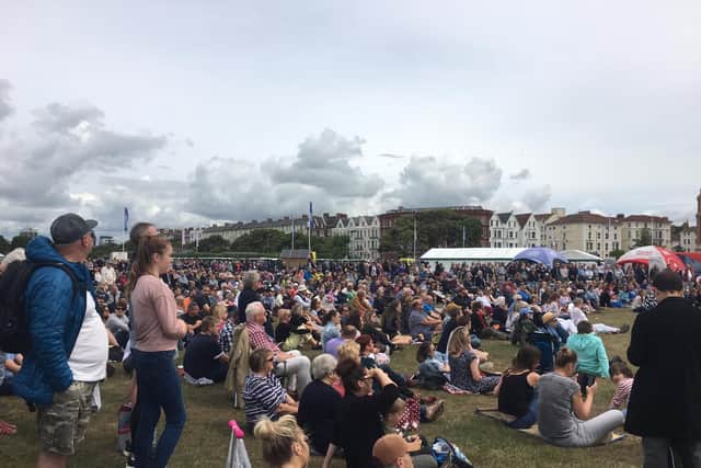 Crowds watch D-Day 75 ceremony on big screen in Southsea