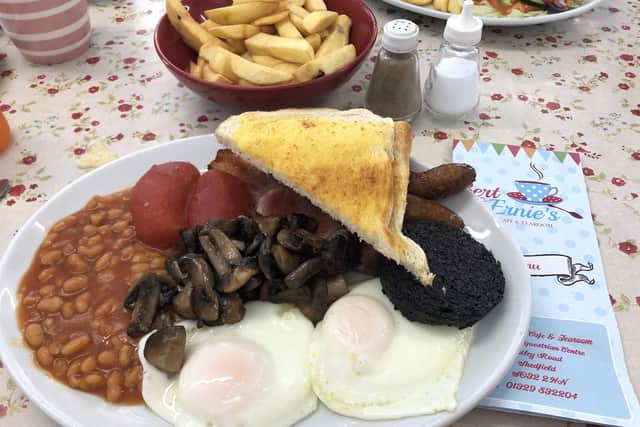 A fry-up at Bert & Ernies Cafe & Tearoom, Shedfield Equestrian Centre, Botley Road, Shedfield