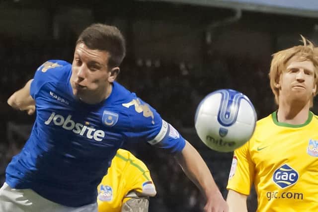 Jason Pearce in Pompey colours. Picture: Barry Zee