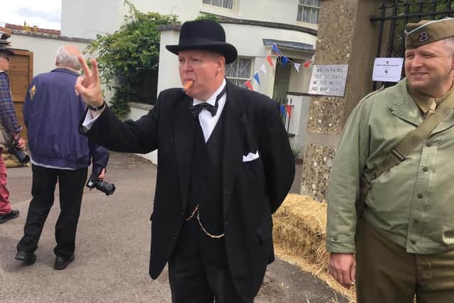 Winston Churchill re-enactor Steve McTigue
