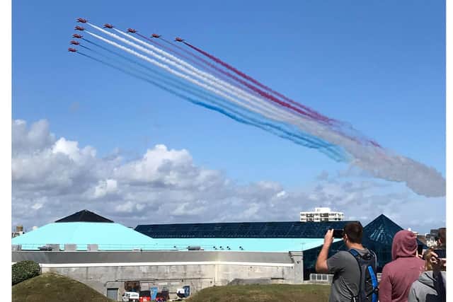 The Red Arrows on Saturday
