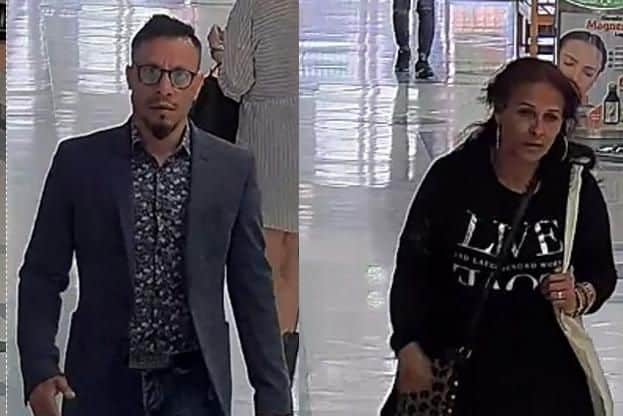 CCTV released after two pensioners in their 80s were targeted by thieves who stole 1,000 from the victims in Fareham Shopping Centre. Picture: Hampshire police