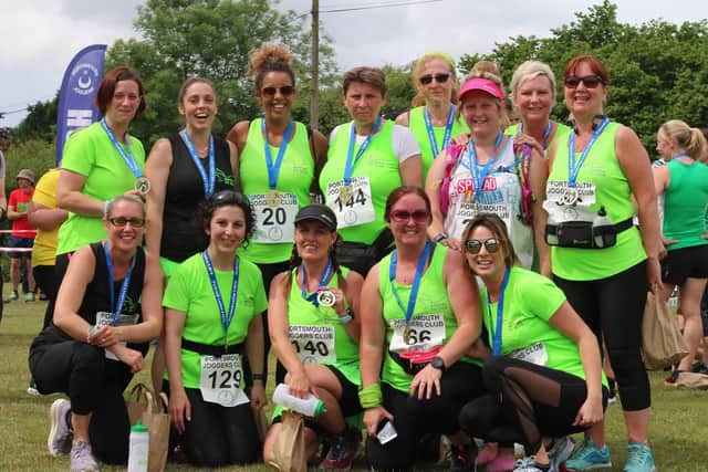 Some of the Baffins Fitclub team after the Purbrook Ladies 5 2019. Picture: David Brawn
