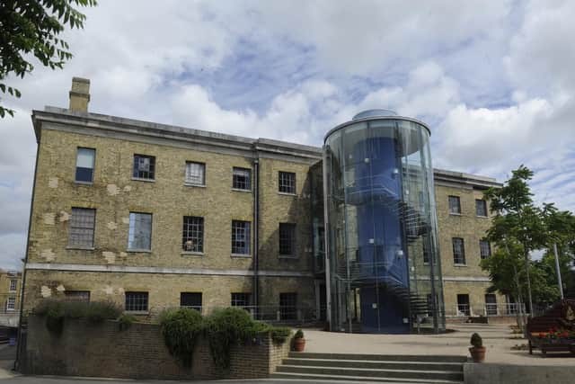 An exterior view of No6 Cinema in Portsmouth Historic Dockyard