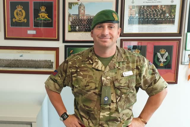 Major Andy Wilson in uniform.