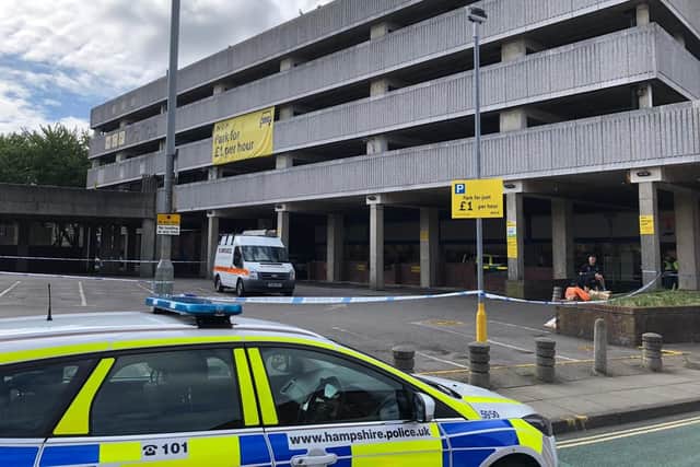 The police cordon in Crasswell Street Picture: Richard Lemmer