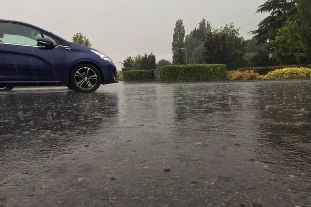 Wet weather in Portchester. Picture: Chris Moorhouse