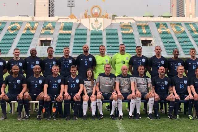 Sean Davis and Deon Burton were part of the England squad at the Seniors World Cup
