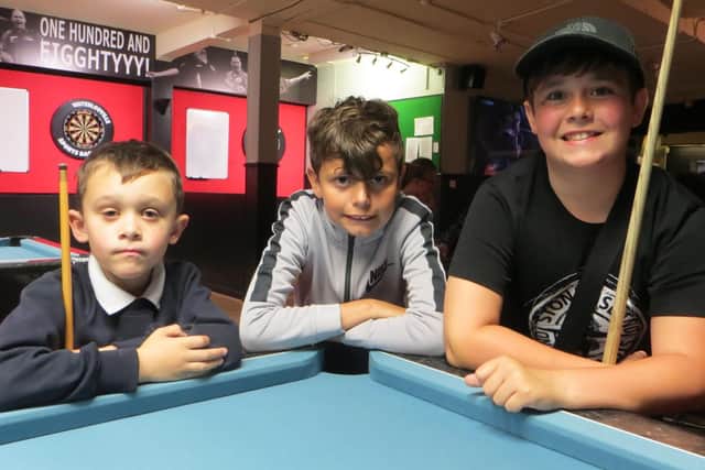 George Barber, Rhys Pearce and Harrison Heath. Picture: Tim Dunkley