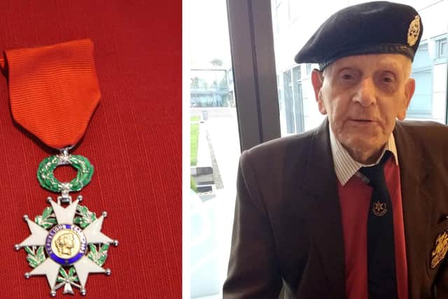 The Legion d Honneur medal and D-Day veteran John Baker