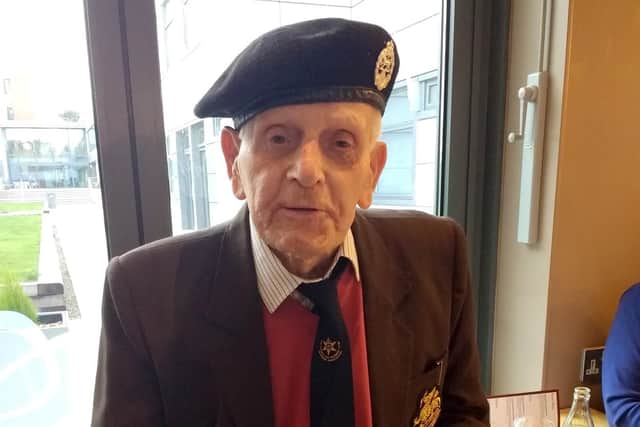 Veteran John Baker who lost his D-Day medal. Picture: Blind Veterans UK