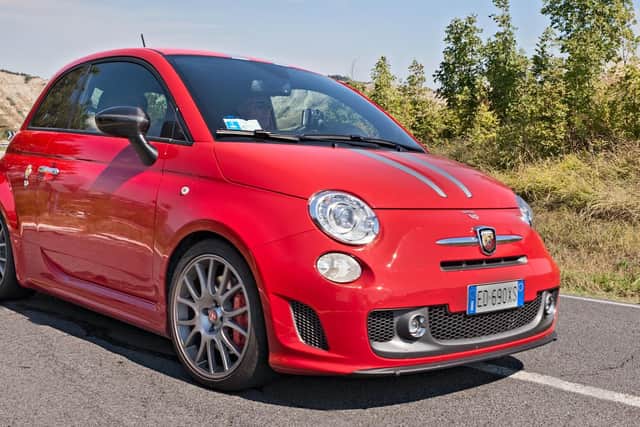 A Fiat 500 car similar to the one purchased by Steve Mosley