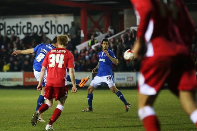 Michael Doyle hits the goal of the 2015-16 season - and the goal of his career - from 30 yards at Accrington