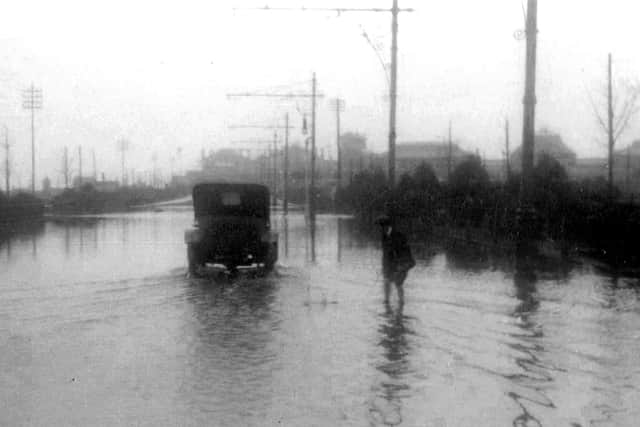 Flooding along Pier Road, Southsea
With all the recent rain we might see sights such as this again with heavy flooding along Pier Road towards Clarence Pier. Photo: S. Cribb