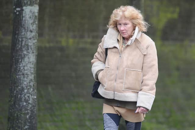 Susan Thwaites outside Portsmouth Crown Court for a previous hearing of the trial. Picture: Habibur Rahman