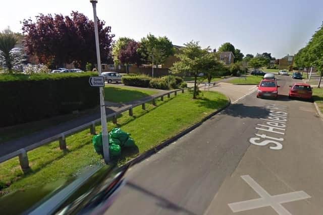 The scene at St Helens Road where the motorbike was destroyed. Photo: Google