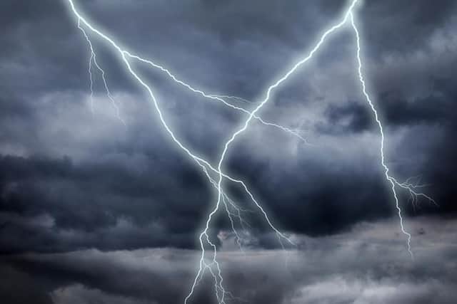 The Met Office has forecast two days of torrential rain and thunderstorms