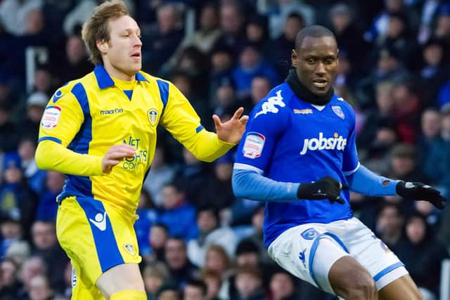 Ibrahima Sonko, Pompey's first signing following relegation from the Premier League, arrived in July 2010. Picture: Barry Zee