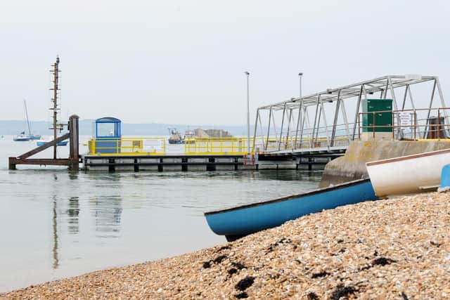The Hayling Ferry pontoon in Ferry Road, Hayling Island. Picture: Sarah Standing (230419-5926)