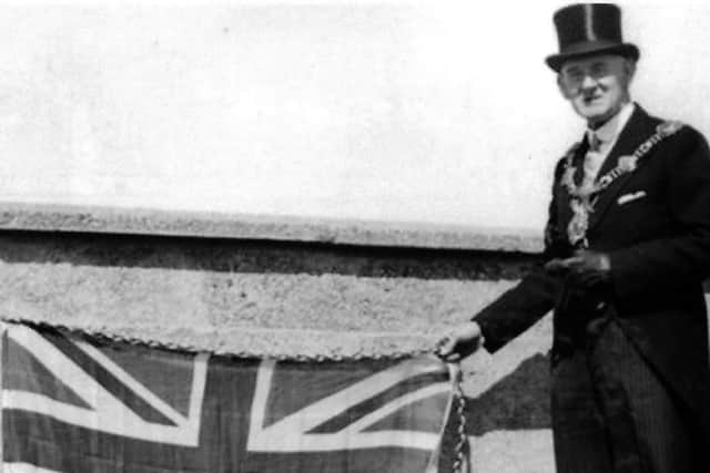 Sir Denis Daly opening the Eastern Road extension to Farlington on May 4, 1942.