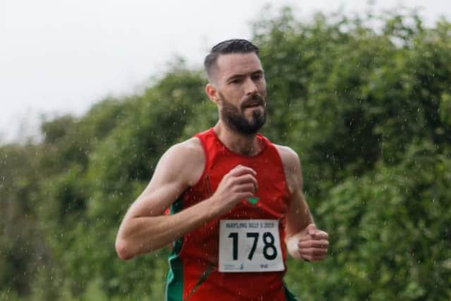 Neil Williams of Denmead Striders finished second in the Hayling Billy 5 race in 28min 57sec. Picture: Alan Dunk