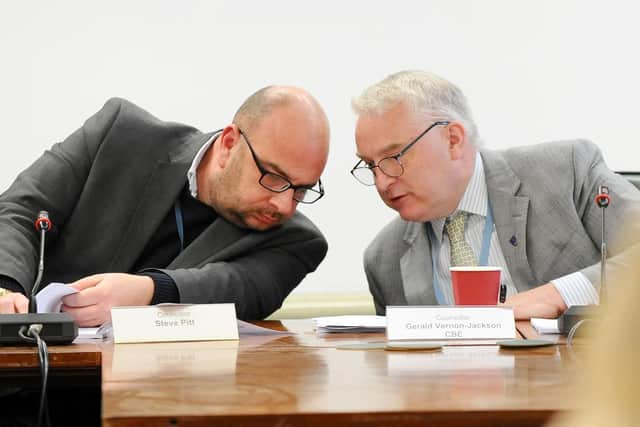 Cllr Steve Pitt and leader of Portsmouth City Council Gerald Vernon-Jackson.
