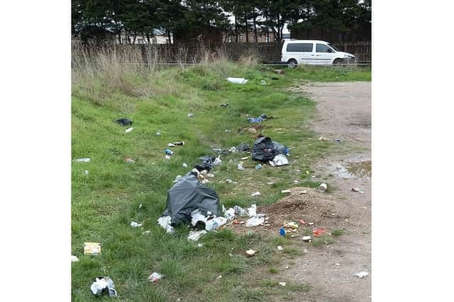 Rubbish dumped by Dariusz Laskowsk in a council car park off Fort Cumberland Road. Picture: Portsmouth City Council
