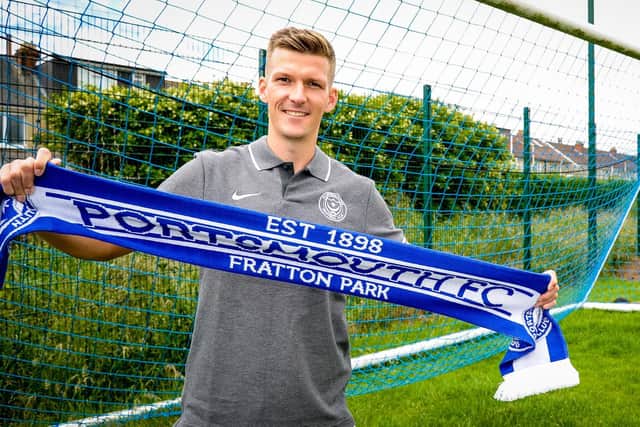 Paul Downing has signed a three-year deal at Fratton Park after arriving from Blackburn Picture: Colin Farmery/Portsmouth FC