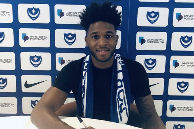 Ellis Harrison has arrived at Pompey for an undisclosed fee, believed to be around 450,000 Picture: Portsmouth FC