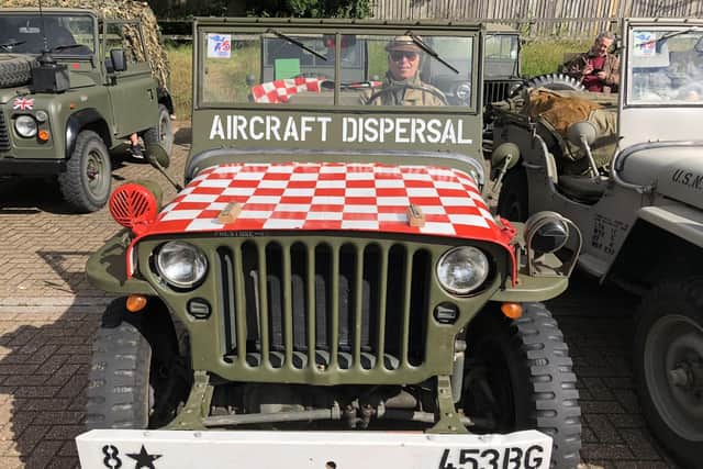 Keith Sampson from Bracknell in his Hotchkiss Jeep