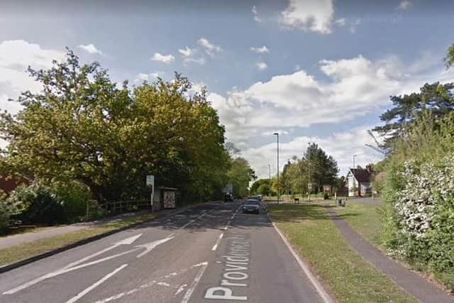 The crash happened on Providence Hill, A27. Picture: Google Maps