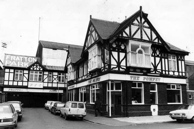 The entrance to Fratton Park on January 27 1981