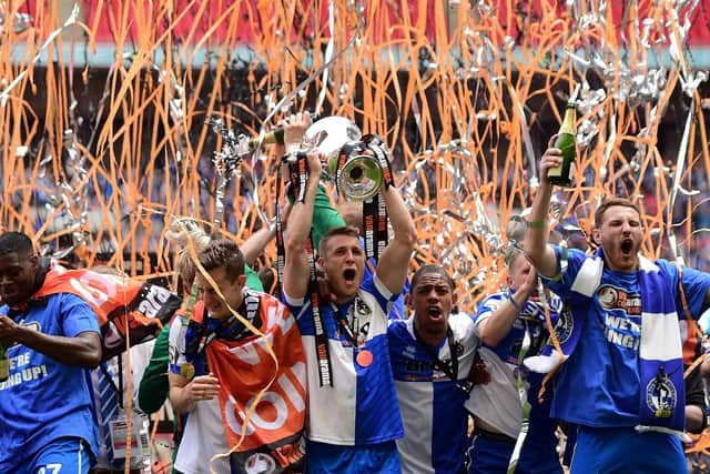 Lee Brown enjoyed success with Ellis Harrison at Bristol Rovers. Photo by Jamie McDonald/Getty Images