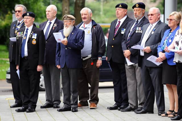 Havant Borough Council hosted a service to mark Armed Forces Day and raise the Armed Forces Flag on Monday
Picture: Sarah Standing (240619-9596)