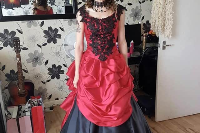 Gothic wedding dress by Tuesday Young
