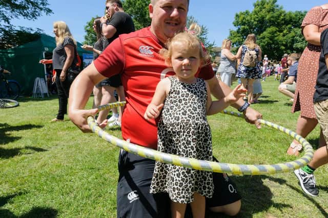 Rob and Hope (2yrs) Stephen. Picture: Duncan Shepherd