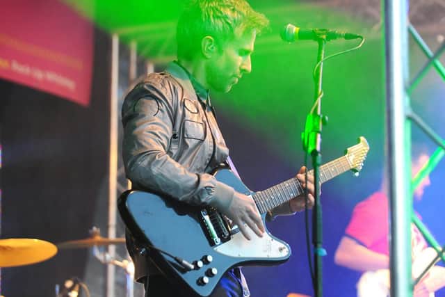 The Hoosiers performing at Swan Fest. Picture: Sarah Standing (220619-9218)